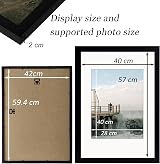 RUN HELIX A2 Frame 42x59.4 cm Solid Wood Black with Plexiglass view 3