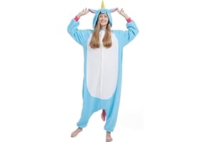 SimZoo Adult Animal Onesie Pajamas, Men and Women's Animal Cosplay Costume Sleepwear, One-Piece Unisex Homewear