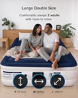 Active Era Luxury Double Inflatable Mattress with Built-in Pump 193x137x36.5cm view 5