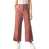UpWest Women's Pleated Wide-Leg Trouser