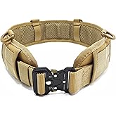 YouchingWld Battle Belt Molle Belt Airsoft Tool Belts - Fits sizes 32 to 44 inches(khaki)