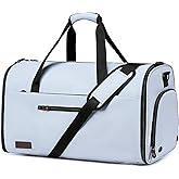 Convertible Garment Bags for Travel, 2 in 1 Garment Duffle Bag for Men Women, Waterproof Carry on Garment Bag with Shoe Compartment and Shoulder Strap, Foldable Travel Suit Bag for Hanging Clothes