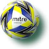 Mitre Ultimatch Plus Football White Blue Size 5 Match Level Hyperseam view 2