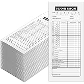 Qilery 1000 Pieces Cash Deposit Envelopes Bulk 4 1/8'' x 9 1/2'' Cashier Drop Envelopes Budgeting Planning Bank for Cash Small Business Retailers Restaurants Kraft(White)