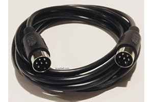 SELPONT Brand Replacement Serial Cable for Commodore 64 C64 Disk Drive Or Printer 1541 1571 6 Ft DIN 6 PIN