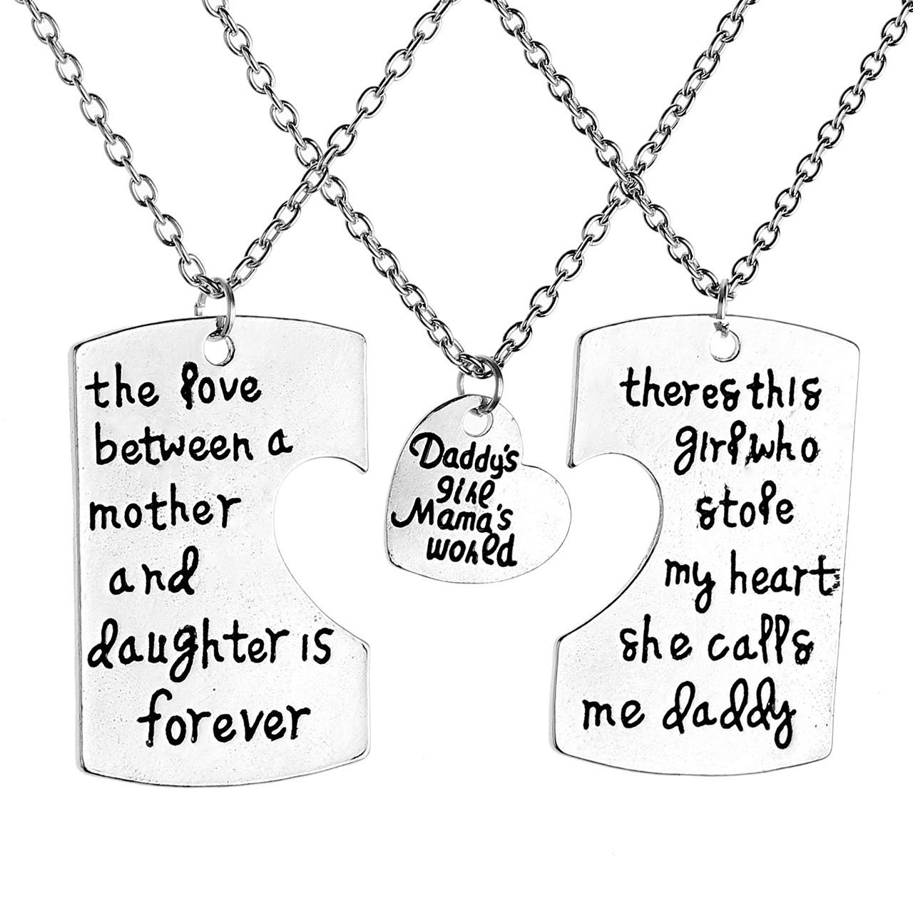 JOVIVI Partner-Anhänger, 3x Freundschaftsketten \