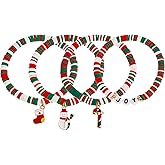 BXDA Christmas Clay Bracelets Stack Set for Women, Cute Charm Heishi Beaded Stretch Bracelets Holiday Festive Holiday Accessories Jewelry Gifts.