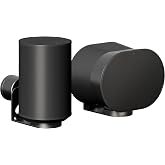 PEGZONE Speaker Wall Mount for Sonos Era 100 and Era 300, 1 Pair, Black | Flexible Angle Adjustment, Surround Sound Speaker Wall Bracket Compatible with Sonos Era Speakers