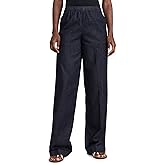 Vince Women's Low Rise Pull On Wide Leg Twill Pants