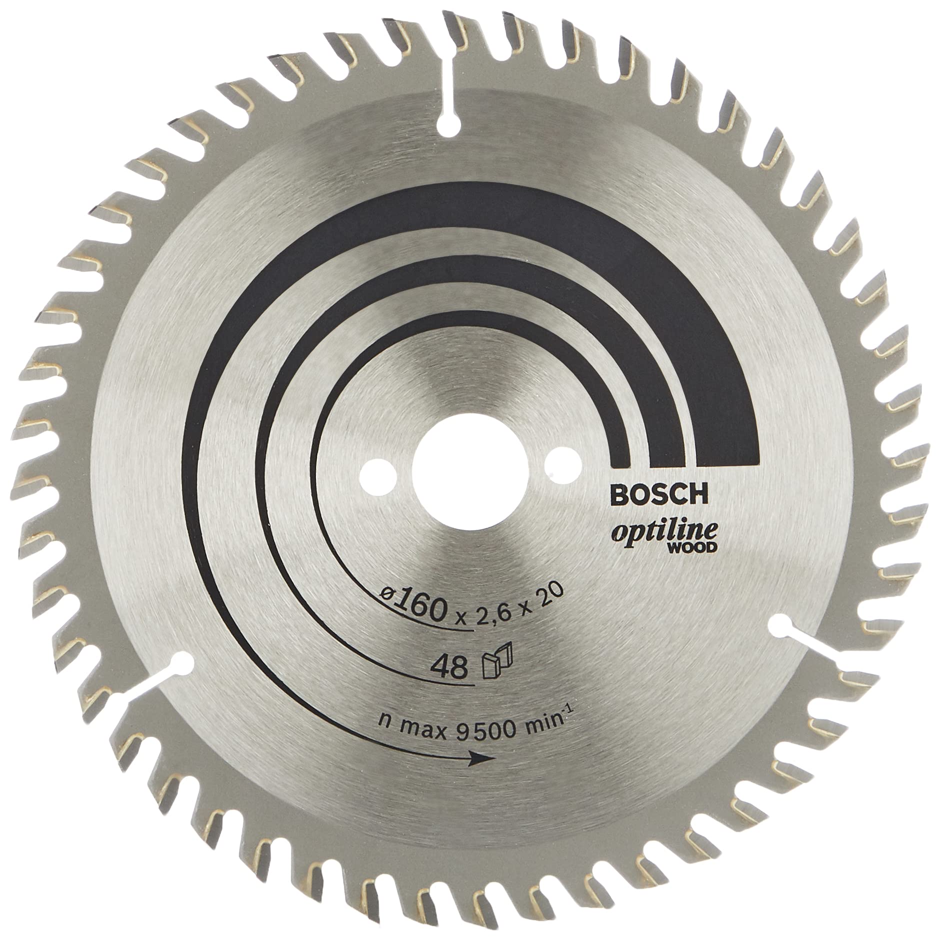 Bosch Professional 1X Lame De Scie Circulaire Optiline Wood (Bois, Diamètre De La Lame De Scie 121,3 X 18,9 X 1,1 Cm, 48 Dents, Accessoires pour Scie Circulaire)
