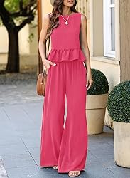 Dokotoo Two Piece Pants Set for Women Summer 2024