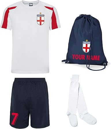 personalised england football shirt