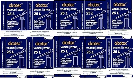 10 x Alcotec VODKA STAR Turbohefe Gärhefe Hefe