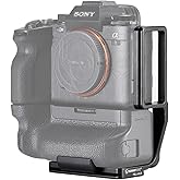 SUNWAY L Bracket for Sony a9 II/a1/a7S III/a7R IV/a7 IV/a7R V with Vattery Grip VG-C4EM, Arca Swiss Quick Release Plate, PSL-A1GII