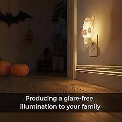 L LOHAS LED Halloween Night Light Plug in, Ghost