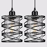 2 Pack Pendant Lights Kitchen Island, Black Island