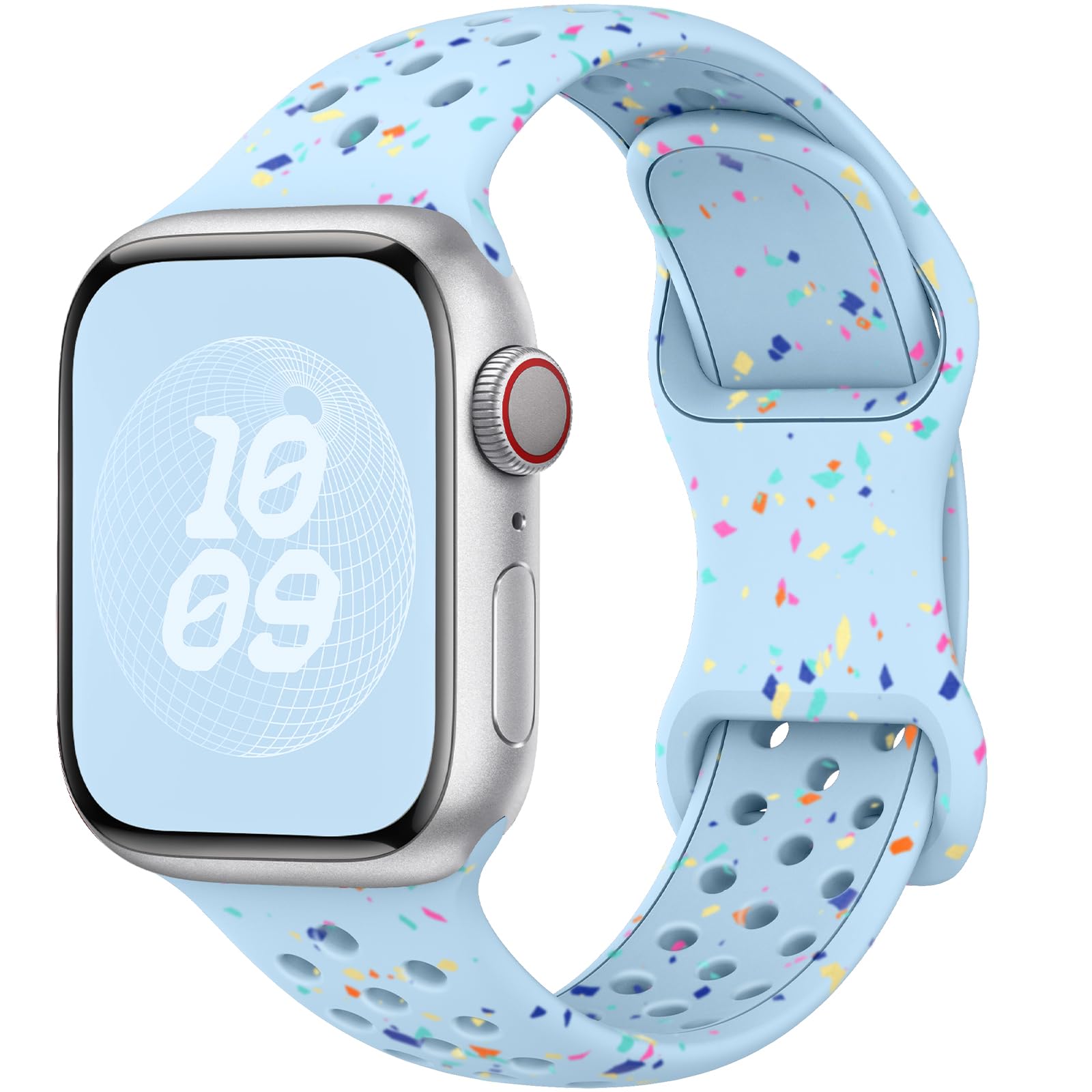 Unbeinst Compatible with Apple Watch Straps 44mm 45mm 46mm 49mm 42mm(Series 3) Women Men, Soft Silicone Strap Sport Replacement Watchbands for iWatch iWatch 10 9 8 7 6 5 4 3 2 1 SE Ultra/Ultra 2
