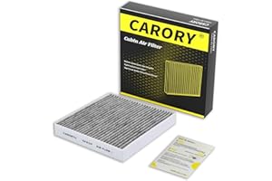 CARORY Cabin Air Filter w/Activated Carbon for Hyundai, Kia, Genesis - Tucson, Elantra, Santa Fe, Santa Cruz, Sportage, Sorento, Sonata, Ioniq 5, Ioniq 6, K5, Elantra N, Niro, EV6, EV9, GV60