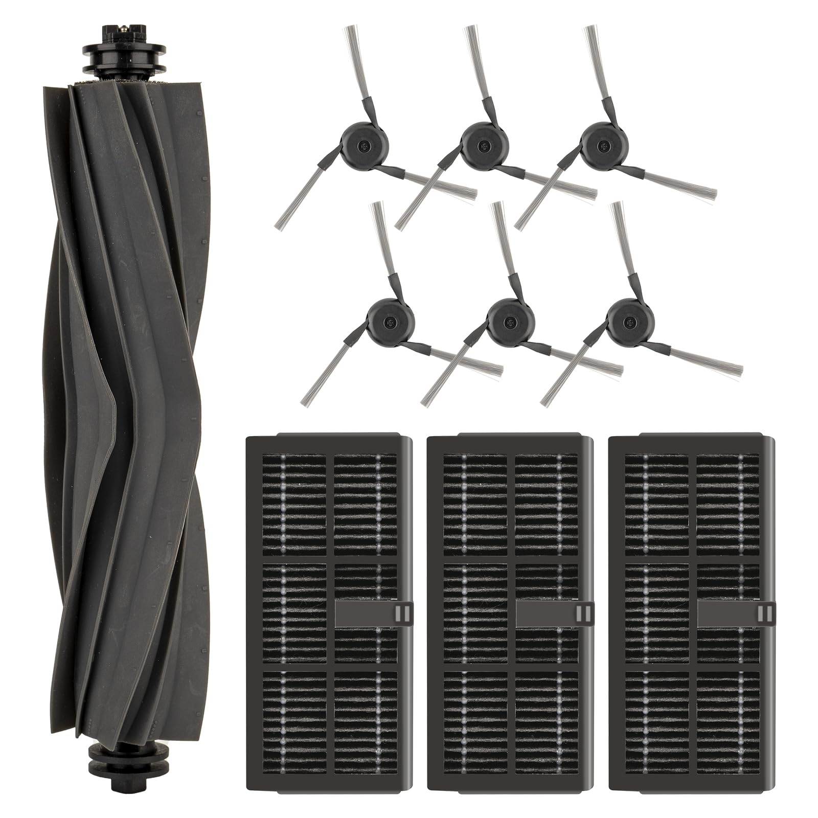 Photo 1 of (10 Pack) X40 Ultra Replacement Part for Dreame X40 Ultra/ L40 Ultra/Mova P50 Ultra/ P50 Pro Ultra/ P10 Pro Ultra Robot Vacuum Cleaner, Accessories Kit, 1 Roller Brush, 3 Hepa Filters, 6 Side Brushes