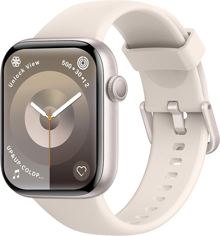 Smartwatch Uomo Donna, 1.85" Orologio Smartwatch con Effettua/Risposta Chiamate, 113 Sportive Smart Watch con Contapassi/SpO2/Sonno/Cardiofrequenzimetro, Impermeabil IP68 per iOS Android