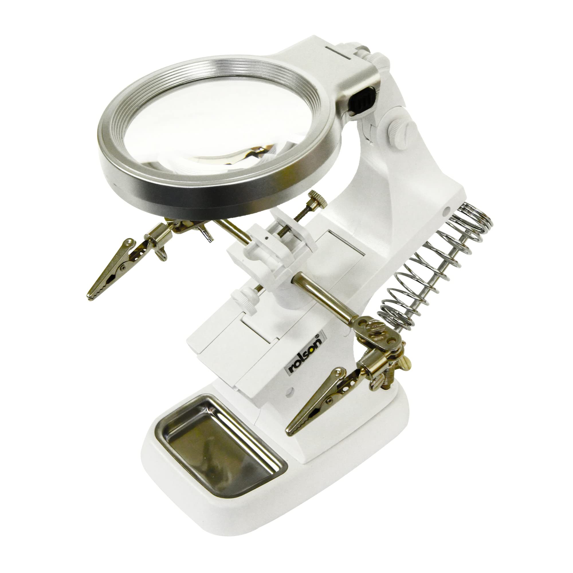 Rolson 60309 10 LED USB Helping Hand Magnifier