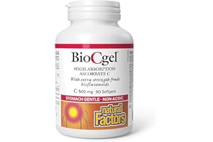 Natural Factors BioCgel High Absorption Ascorbate C 500 mg 90 Softgels