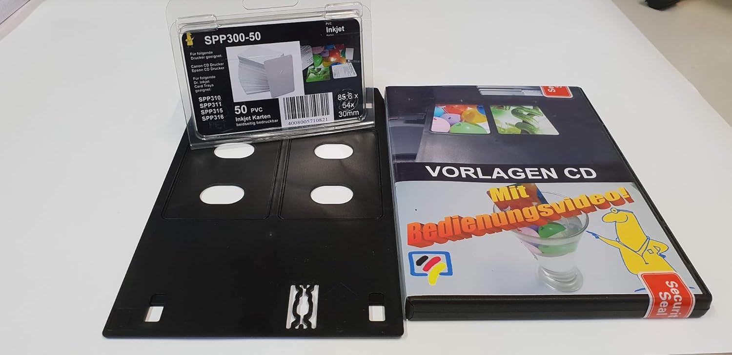 Dr Inkjet Pvc Card Printer The Small Starter Pack Make Your Canon Ip7250 A Pvc Card Printer For Employee Id Cards In Credit Card Format Amazon De Burobedarf Schreibwaren