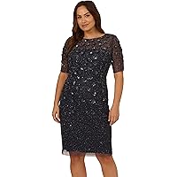 Amazon.com: Adrianna Evening Women's Combo Fabric Mini Dress, Black, 4 :  Clothing, Shoes & Jewelry