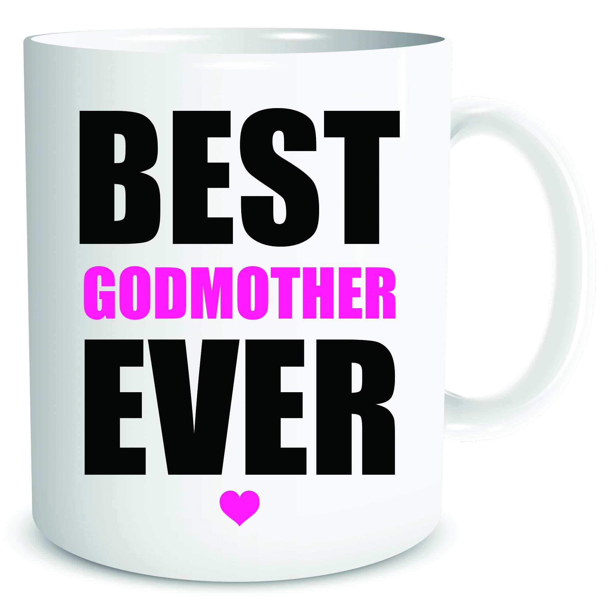 Best Godmother Ever Gift Coffee Mug Present Birthday Christmas Mugs Friend Cup WSDMUG2034