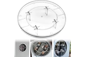 1-Pack of Electric Meter Covers Compatible with Milbank 6002 Plastic Meter Socket Blank Clear Cover, Replacement for 6002 Pla