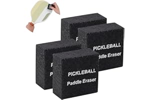 UOIXPUHUO 4 Pack Pickleball Paddle Eraser, Pickleball Paddle Cleaner for Carbon Fiber Racket, Rubber Bar for Fast & Easy to B