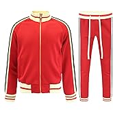 G-Style USA Men's G Track Suit Set ST5014-577 - Red - Small