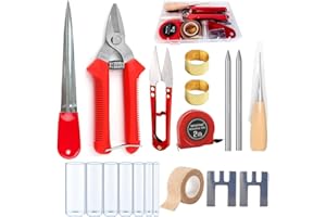 Luxiys Basket Weaving kit | Rattan Repair Tools, Rattan Repair Kit for Wicker Furniture, Pine Needle Coiling Tool, DIY Handcraft Rattan Tool Kit, Basket Making Supplies