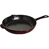 ZWILLING J.A. HENCKELS 40510-965 Staub Cast Iron Fry Pan 12"/30 cm, Medium, Grenadine