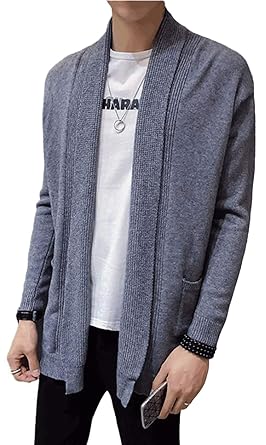 Amazon Alhyla メンズ カーディガン 羽織 襟付き ニットカーディガン