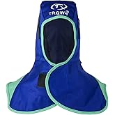 TRQWH Welding Hood Neck Protection - Heat and Abrasion Resistant Protective Head Cover, Welding Caps with Neck Shoulder Drape (Blue)