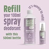 Salt Of The Earth Natural Deodorant Spray Refill Clary Sage & Mint 500ml view 6