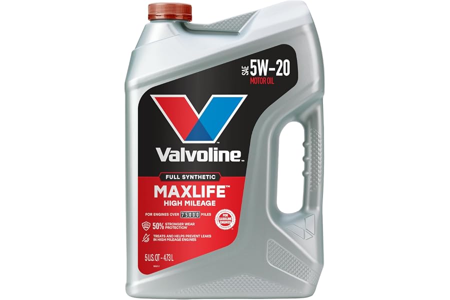 Valvoline MaxLife High Mileage Full Synthetic 5W-20 Motor Oil 5 Quart