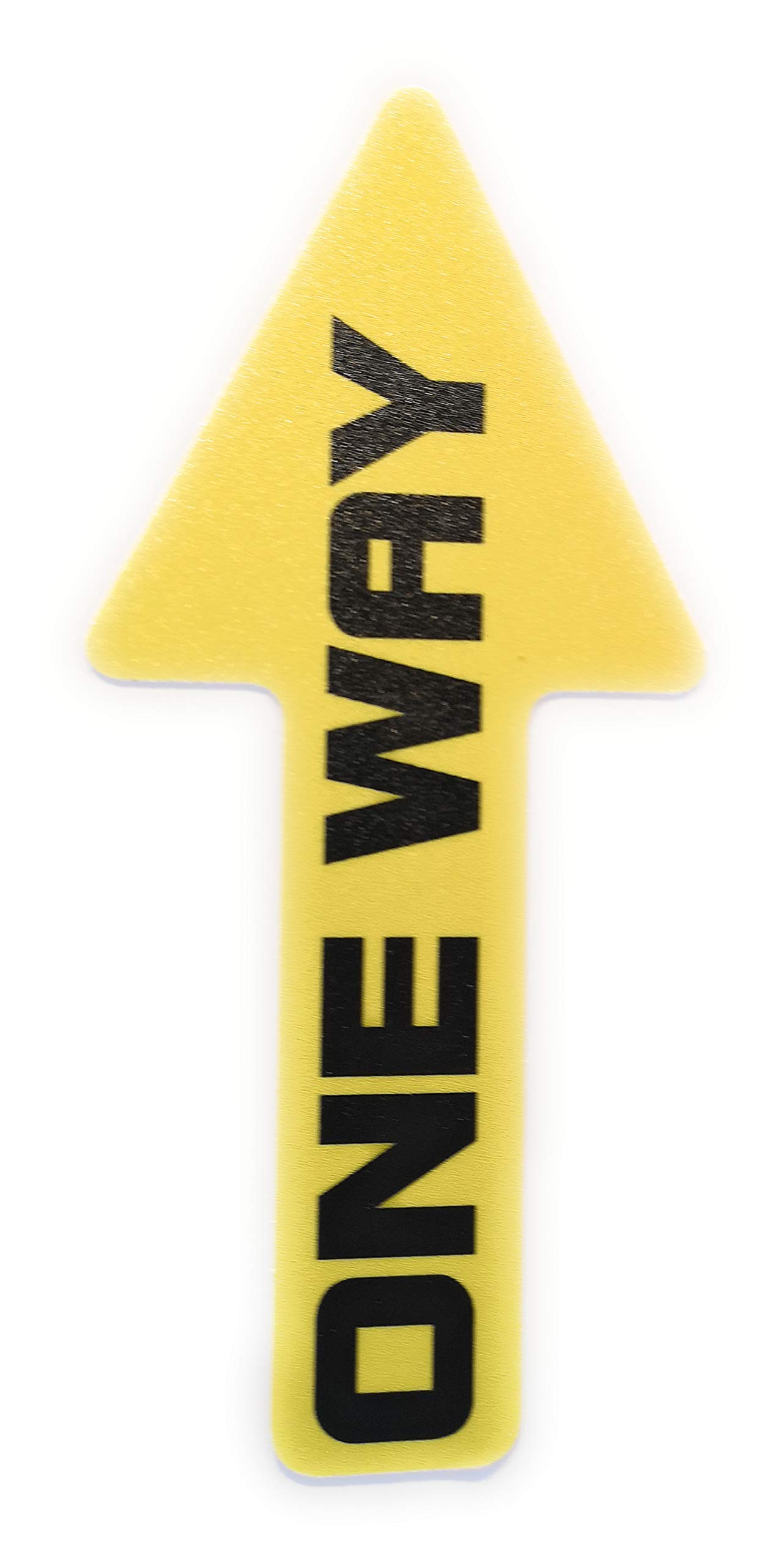 Removable Vinyl One Way Social Distancing Floor Sticker – One Way Signs for Operating One Way System - 300mm x 100mm (Pack of 1) Heavy Duty Long Lasting Rigid Vinyl