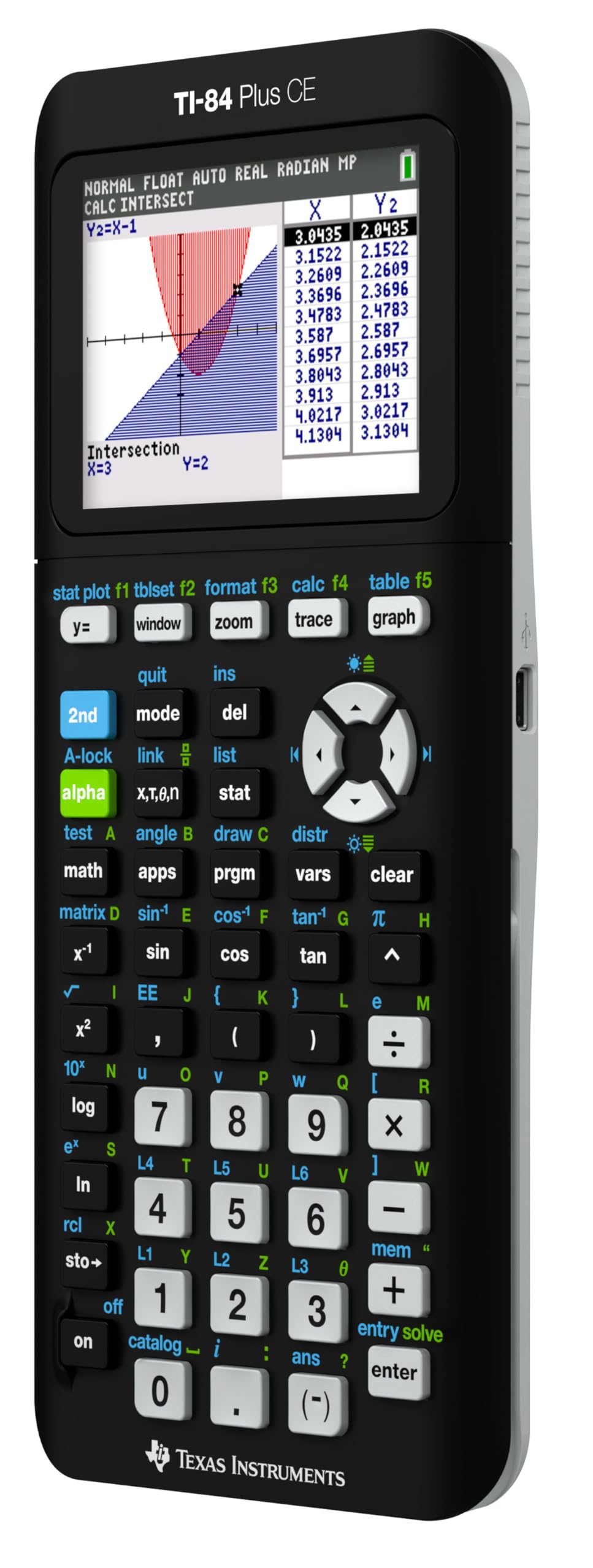 Texas Instruments TI-84 Plus CE Color Graphing Calculator, Black