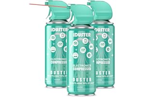 iDuster Compressed Air Duster, 3.5oz Disposable Keyboard Cleaner, 3PCS