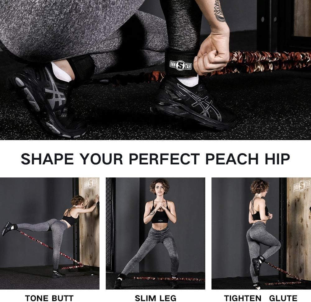 INNSTAR Booty Resistance Band Vertical Jump Trainer Leg Strength Resistance Bands Set for Basketball Triple Jump Football Volleyball Training Provide - Image 4