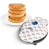 DASH DMW100RP Mini Maker for Individual Waffles, Hash Browns, Keto Chaffles with Easy to Clean, Non-Stick Surfaces, 4 Inch, W