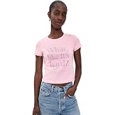 alice + olivia Women's Onie Embellished Baby Tee