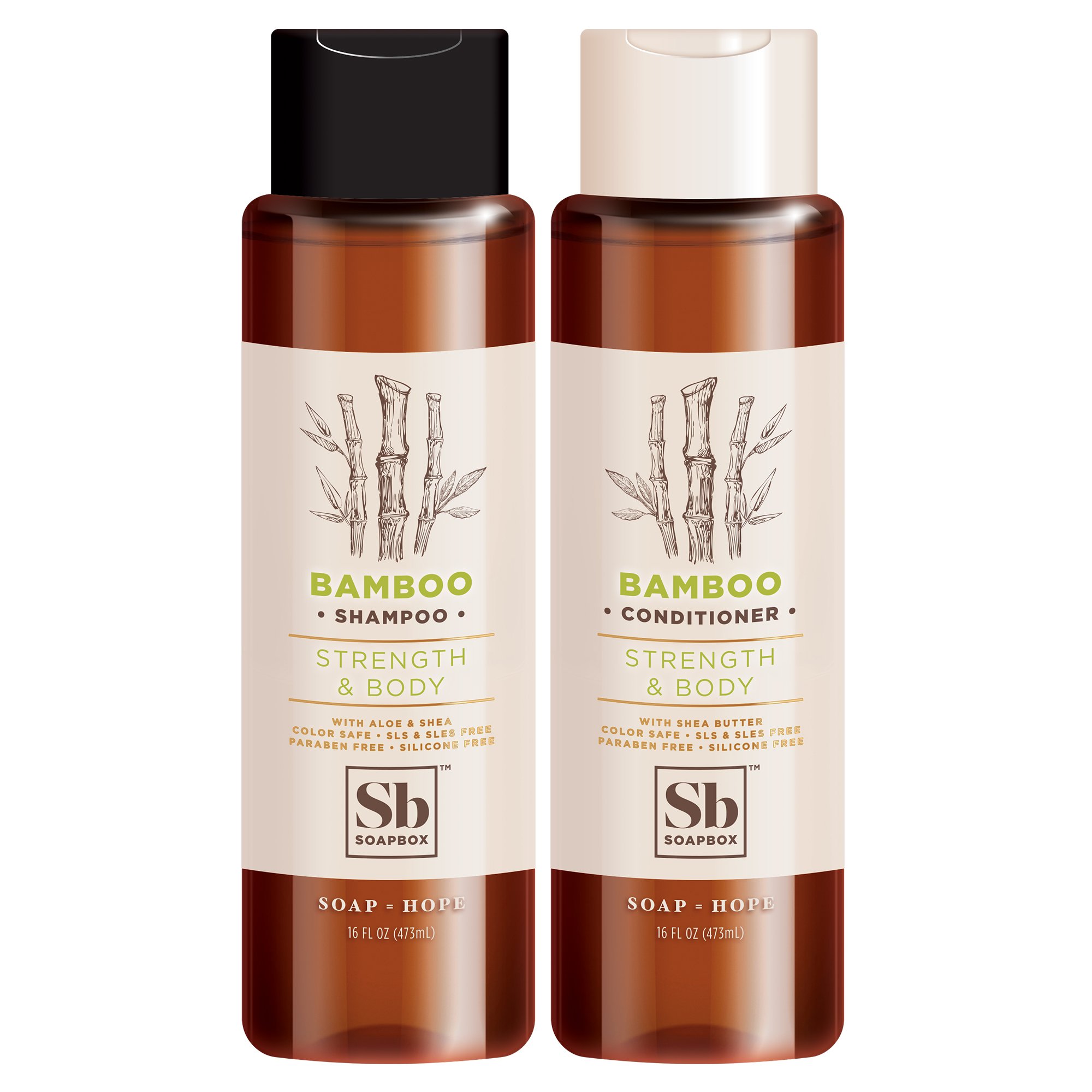 Soapbox Shampoo and Conditioner Set with Argan Oil, Jojoba