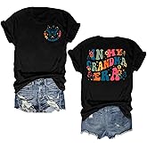 Ithalt Grandma Shirt Women in My Grandma Era Tshirt Funny Grandmother Shirt Grandma Mothers Short Sleeve Tops