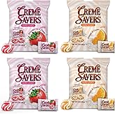Creme Savers Strawberries and Oranges Creme Savers Hard Candy | 12 OZ Total - 4 bags
