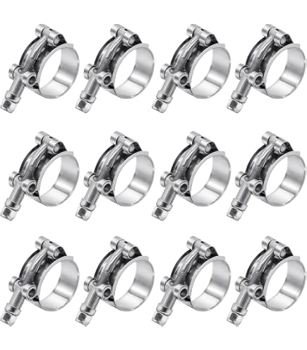 3 Colliers T-Bolt Inox 112-120mm – Pour Filtre Essence, Plomberie Et Plus