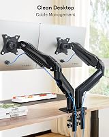 HUANUO Dual Monitor Stand for 13-32 Inch VESA 75/100 view 6