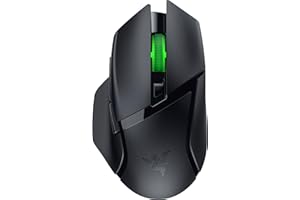 Razer Basilisk V3 X HyperSpeed Customizable Wireless Gaming Mouse: Mechanical Switches Gen-2-5G Advanced 18K Optical Sensor - Chroma RGB 9 Programmable Controls 535 Hr Battery Classic Black